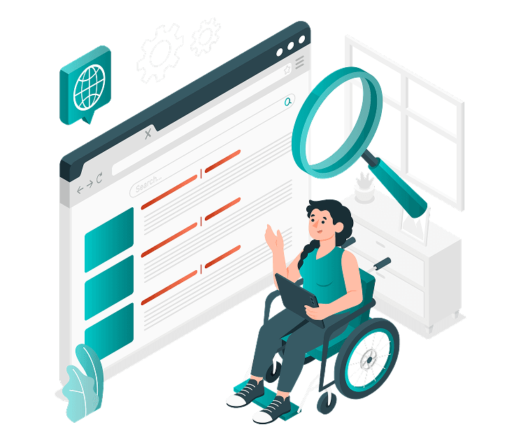Accessibility compliance program illustration