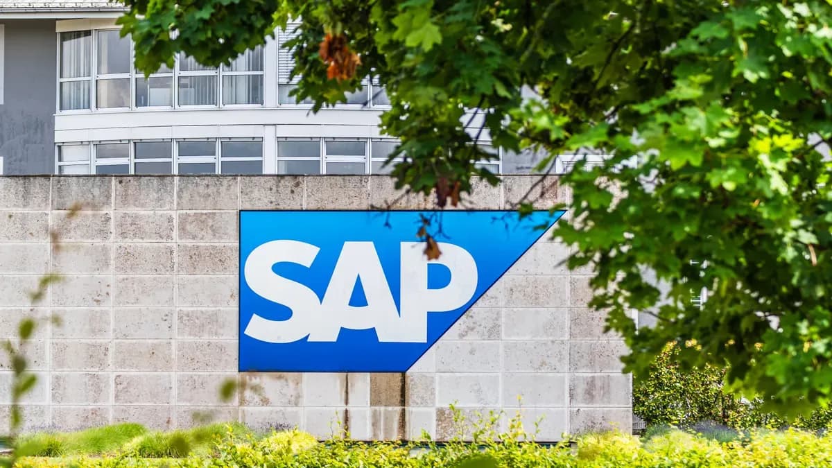 SAP logo on building