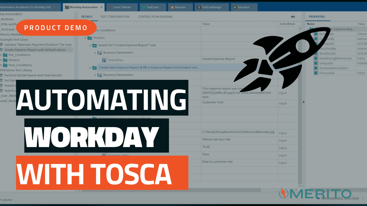 Merito Automation Accelerator for Workday With Tosca